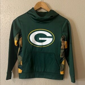 NFL Green Bay Packers Green and Gold Kids Hoodie